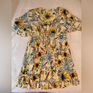 SHEIN Curve 3xl women’s Floral Dress in Yellow and Blue